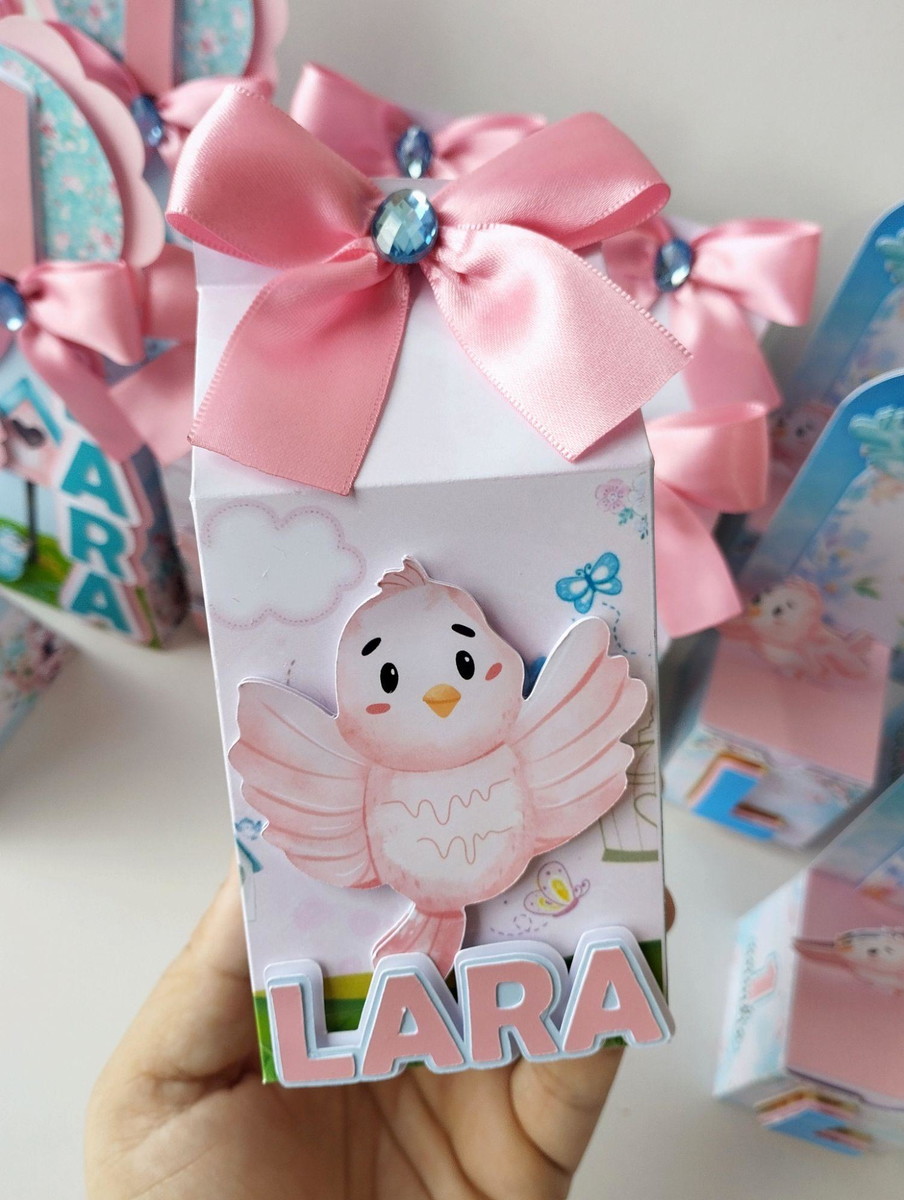 Kit 10 caixinhas Milk Box Personalizada - Tema Jardim Encantado - Image 2