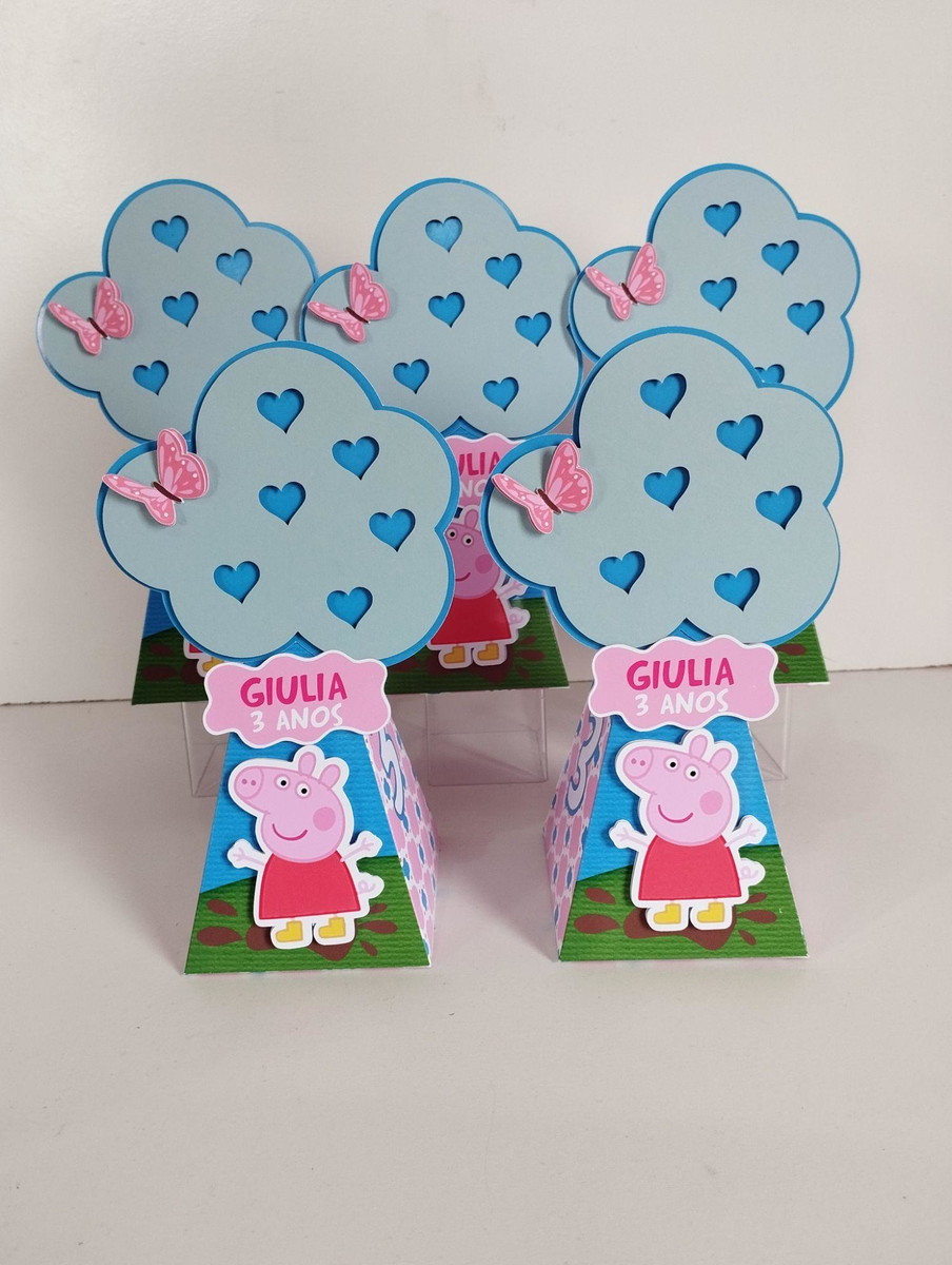 Kit 10 caixinhas Pirâmide Personalizada – Tema P.e.p.p.a P.i.g - Image 2