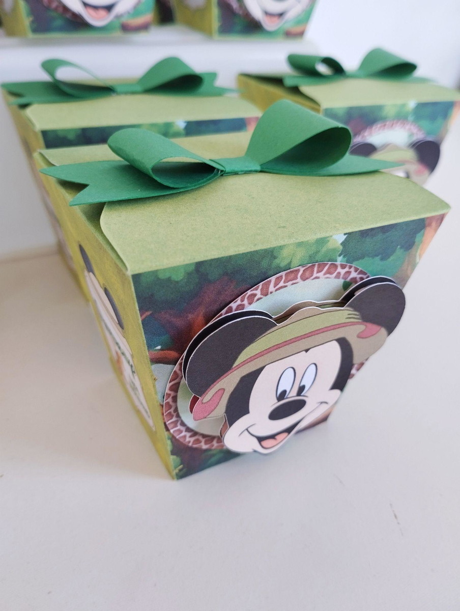 Kit 10 caixinhas Sushi Personalizadas- Tema M.i.c.k.e.y Safari - Image 3