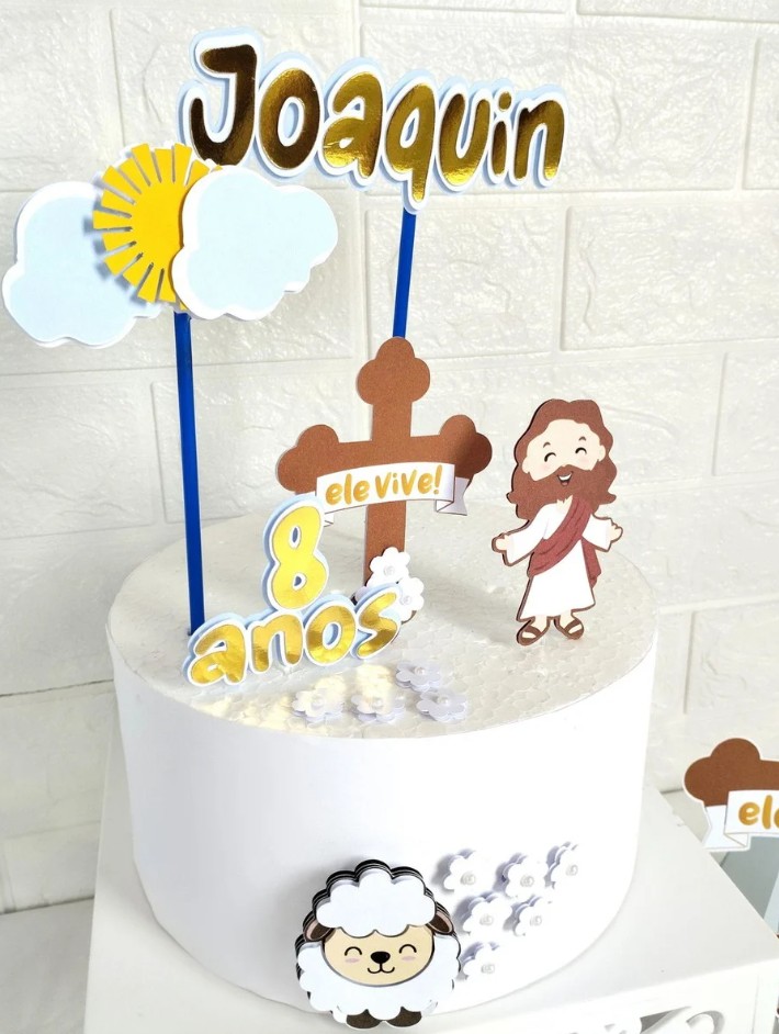 Kit Festa Mesversário - Tema Jesus - Image 3