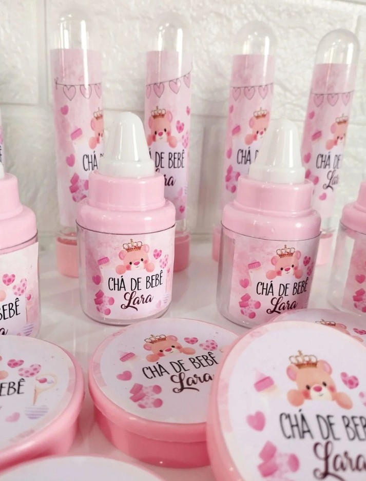 Kit Festa de Lembrancinhas Acrílicas Clássicas- Tema Chá de Bebê