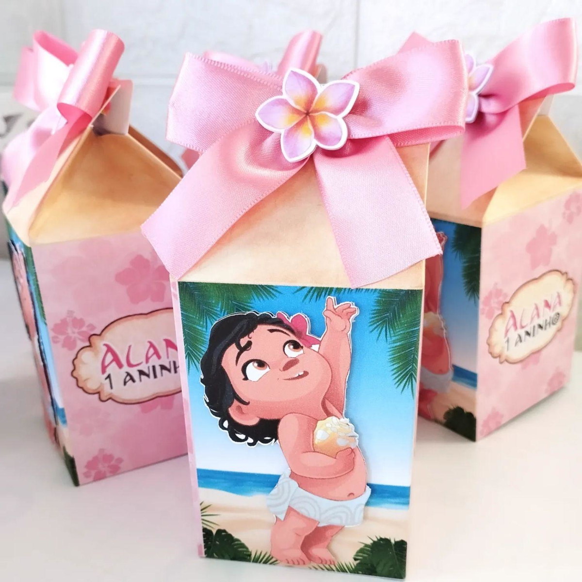 Kit 10 caixinhas Milk Box Personalizada – Tema Moana Baby - Image 2
