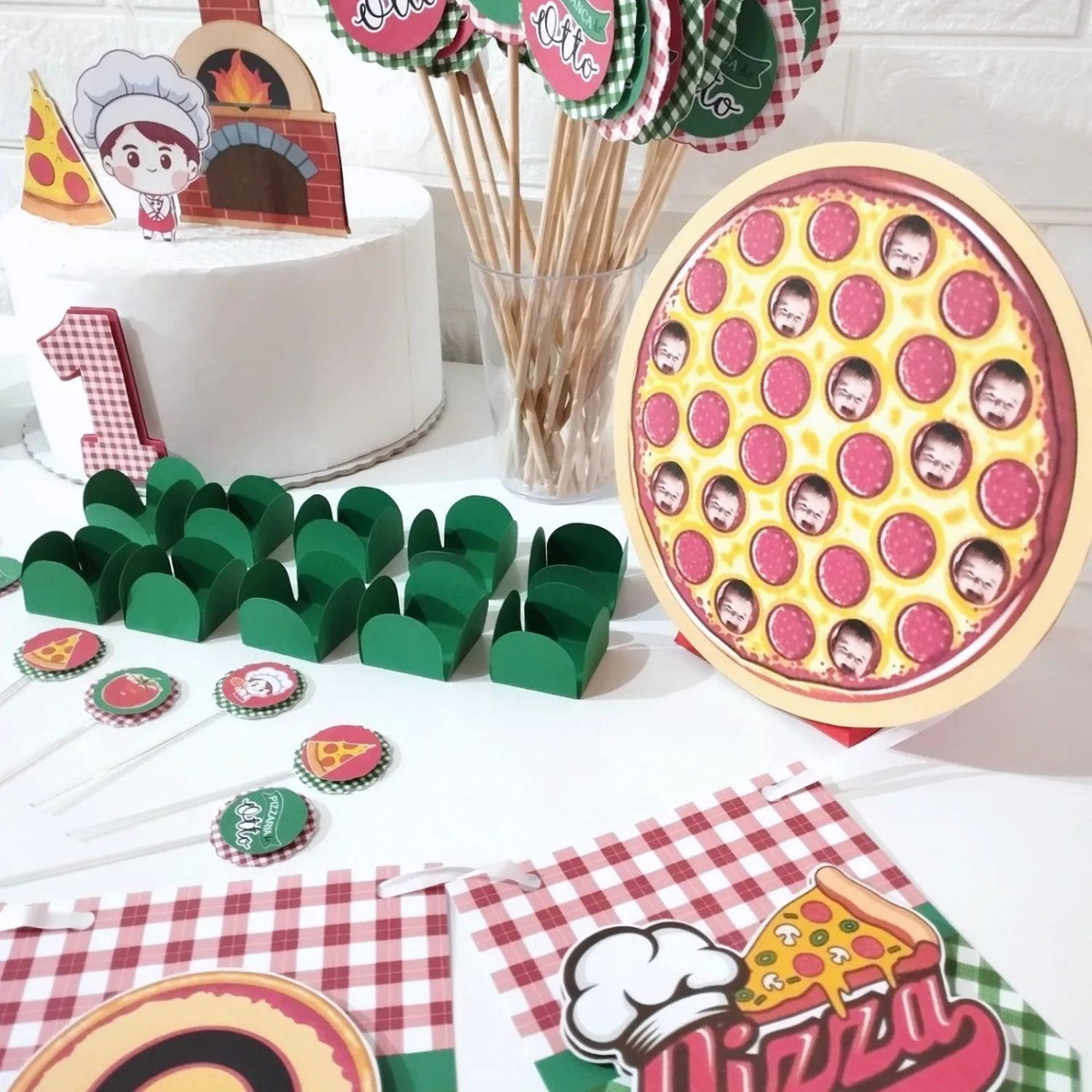 Kit Festa Personalizada - Tema Pizzaria - Image 2