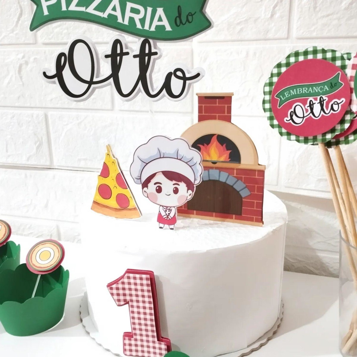 Kit Festa Personalizada - Tema Pizzaria - Image 3