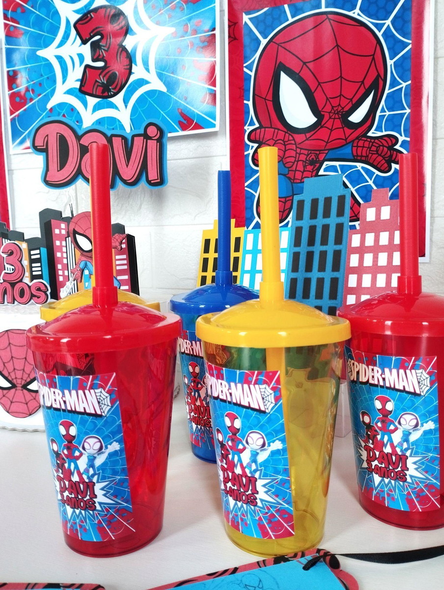 Kit Festa Personalizada - Tema Homem Aranha - Image 3
