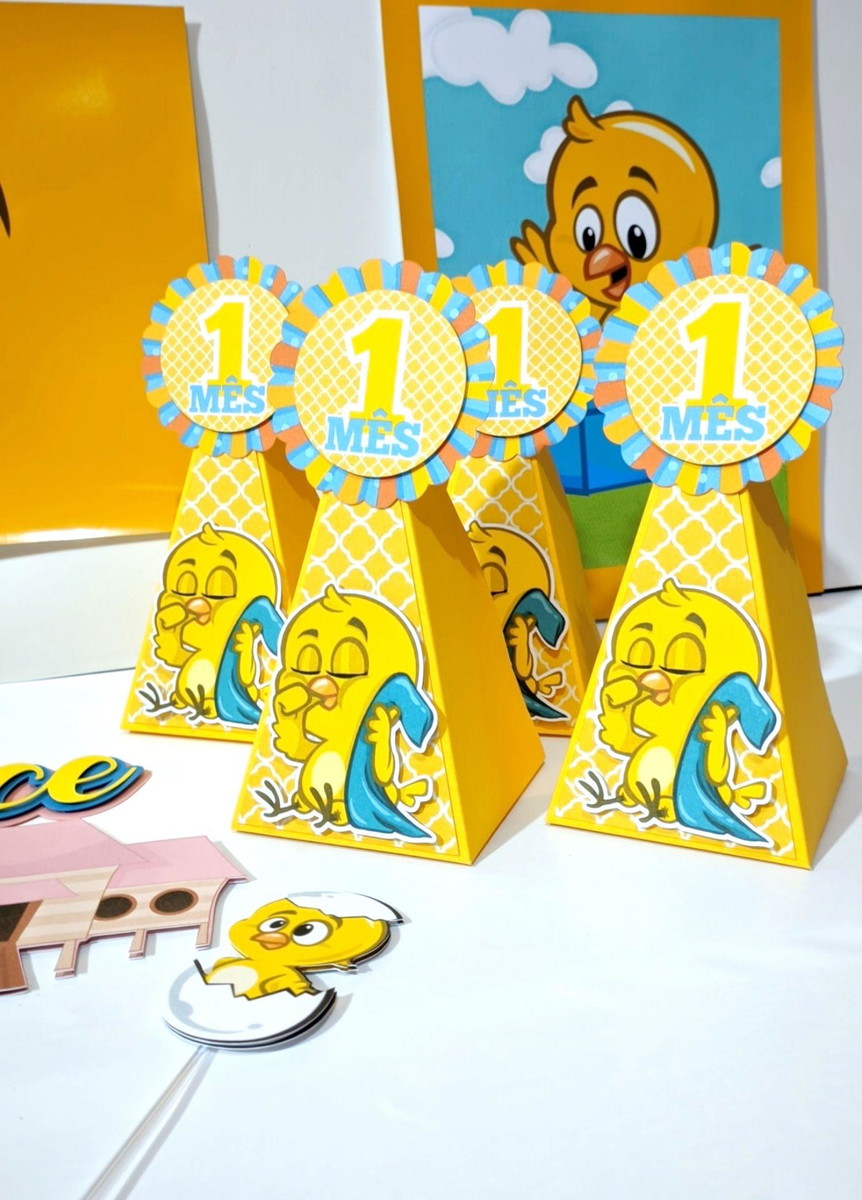 Kit Festa Mesversário - Tema Pintinho Amarelinho - Image 2