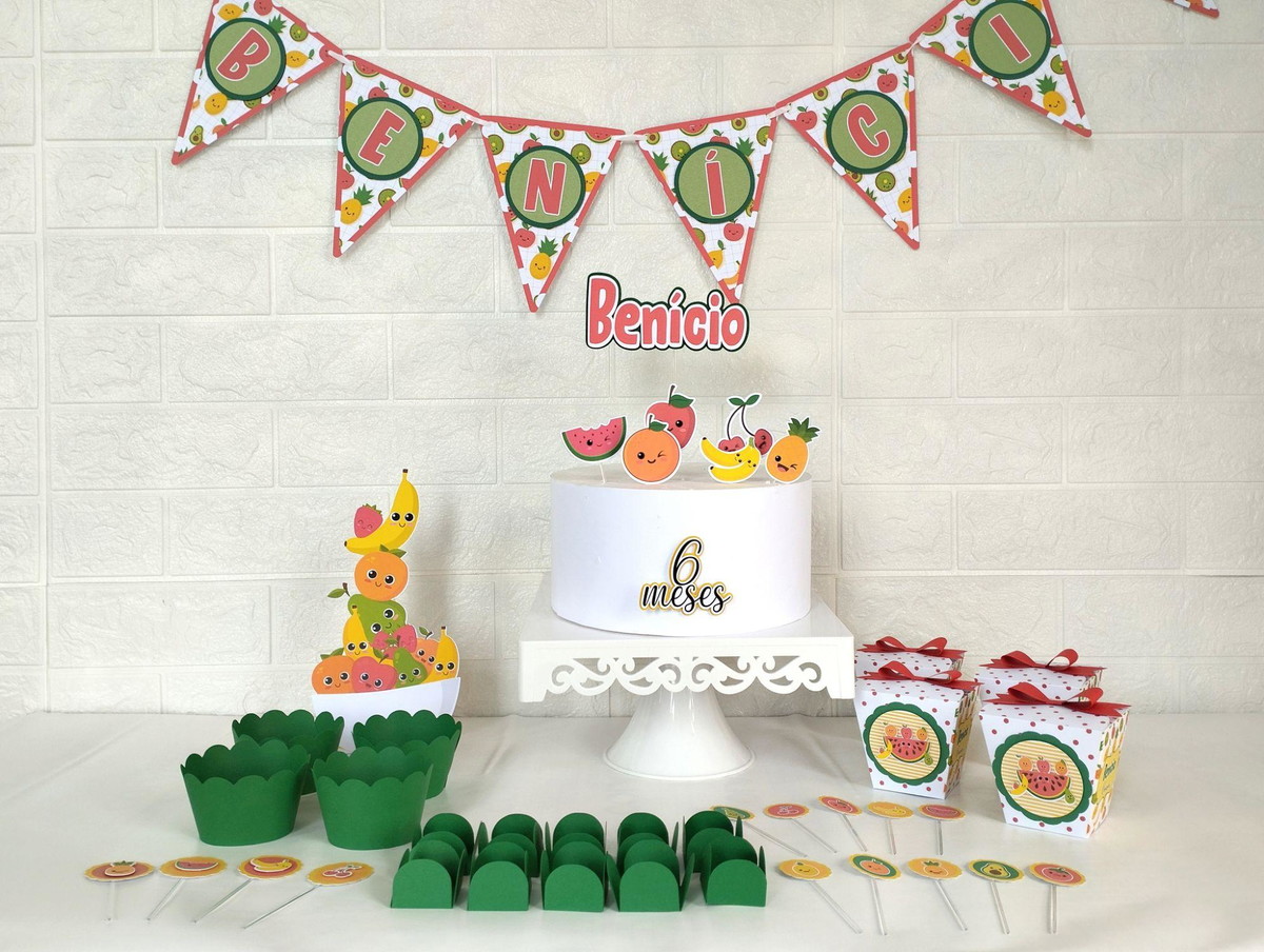 Kit Festa Mesversário - Tema Frutinhas