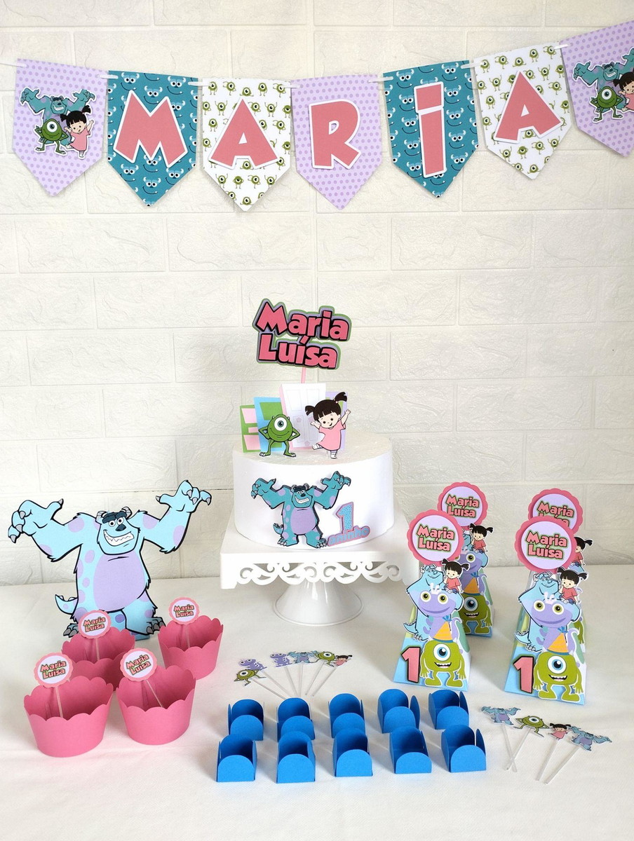 Kit Festa Mesversário - Tema Monstros SA