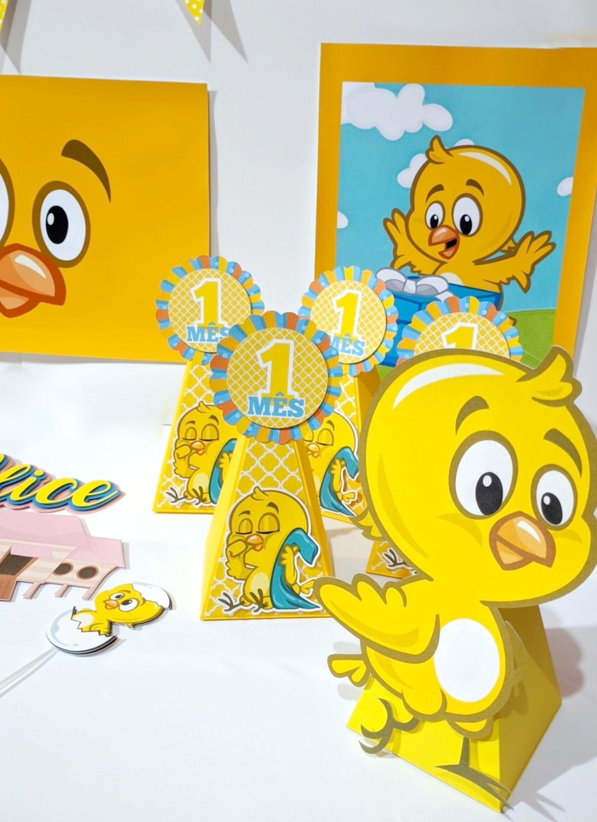 Kit Festa Mesversário - Tema Pintinho Amarelinho - Image 4