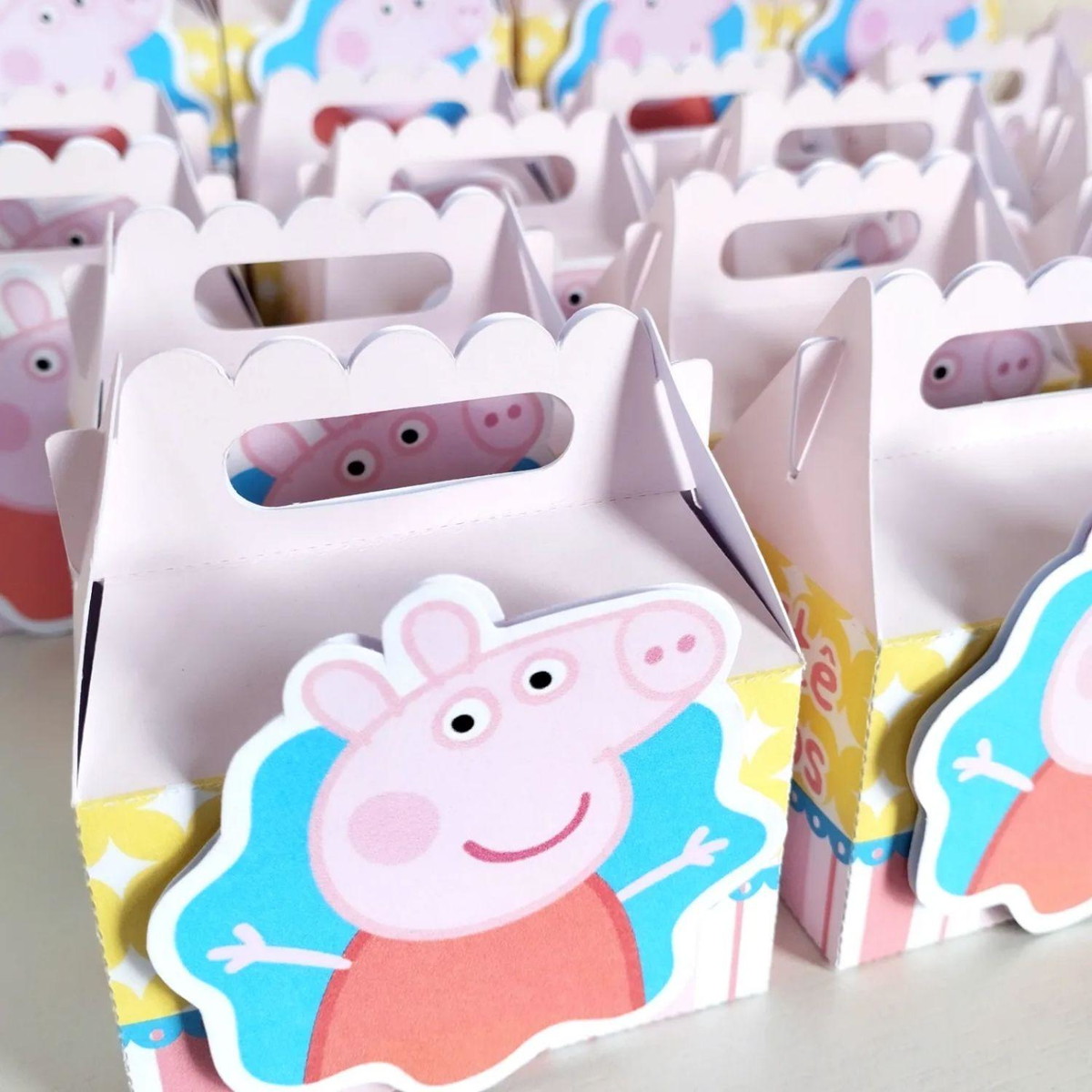 Kit 10 caixinhas Lanchinho Personalizadas - Tema P.e.p.p.a - Image 3