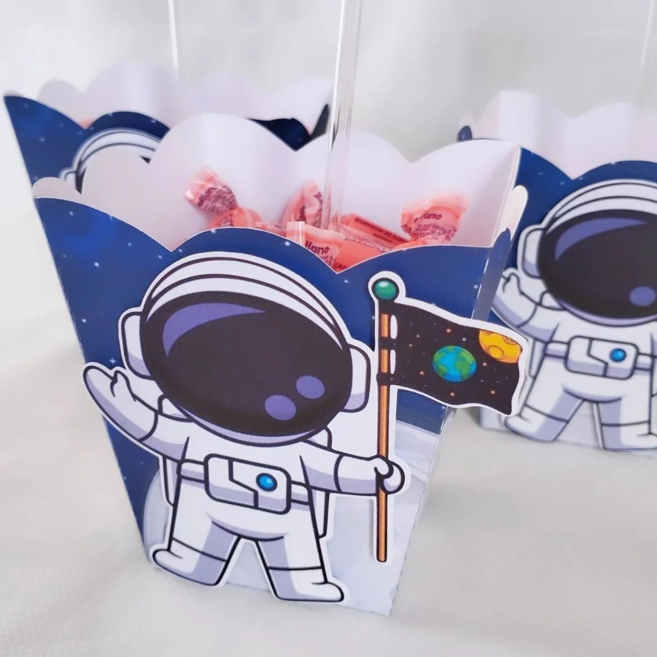 Kit 10 centro de Mesa Personalizados – Tema Astronauta - Image 2